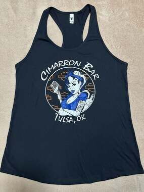 Cimarron Bar Tulsa OK Pin-Up Girl Graphic Tank Top XXL